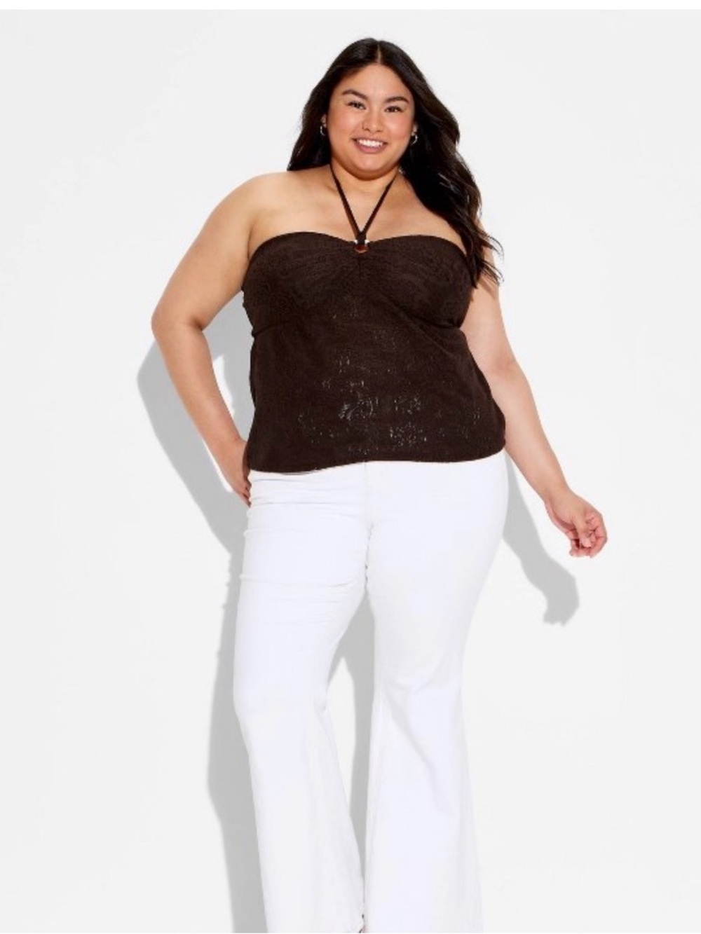NWT! wild fable Brown Strapless Halter Tank Top